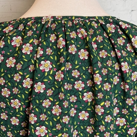 Mini Mignon Balloon Sleeve Blouse Kids Sz 12 French Girl Chic Feminine Paris - Picture 7 of 13